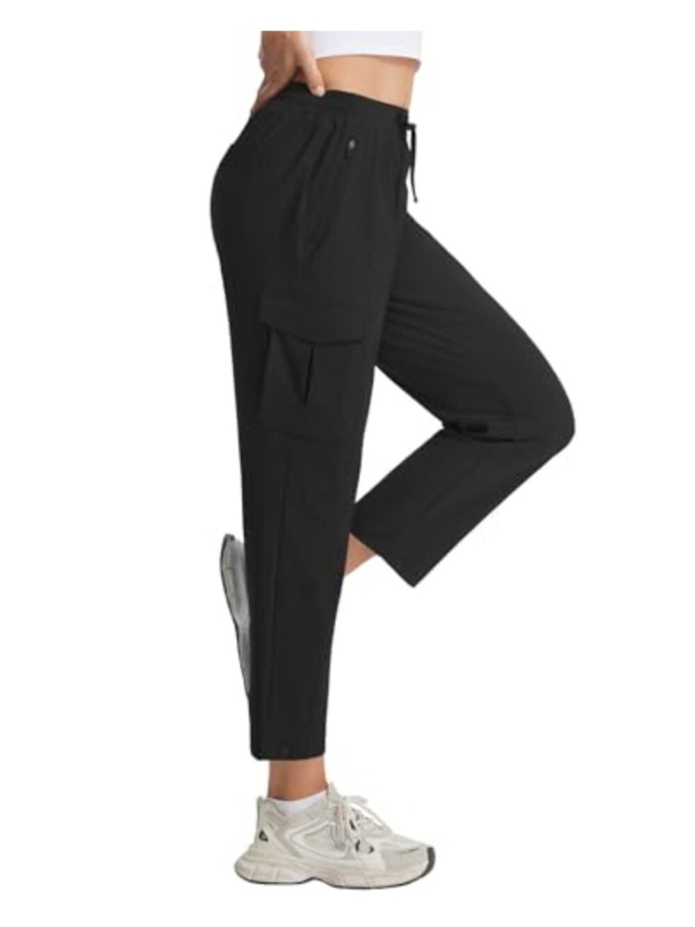 Women's 26" Travel Pants with Zipper Pockets Lightweight Stretch UPF 50+ Hiking